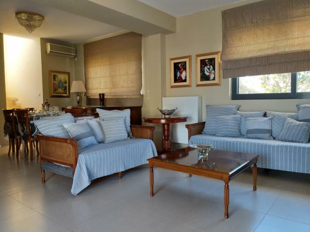 Villa The Palm, Beach & Airport Closeby - Pool Pórto Ráfti Eksteriør bilde